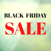 Moderne Winkelraam Black Friday Sale Raamsticker (Vel 3)