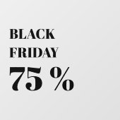 Moderne winkelraam Black Friday-uitverkoop Raamsticker (Vel)