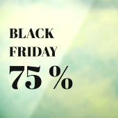 Moderne winkelraam Black Friday-uitverkoop Raamsticker (Vel 3)