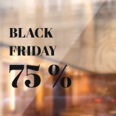 Moderne winkelraam Black Friday-uitverkoop Raamsticker (Vel 2)