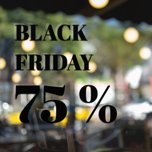 Moderne winkelraam Black Friday-uitverkoop Raamsticker