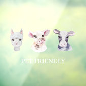 Moderne winkelraam huisdiervriendelijke pret raams raamsticker (Vel 3)