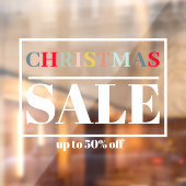 Moderne Winkelraam Kerst Sale Raamsticker (Vel 2)