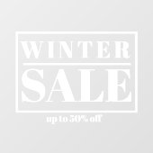 Moderne winkelraam winteruitverkoop raamsticker (Vel)