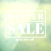 Moderne winkelraam winteruitverkoop raamsticker (Vel 3)