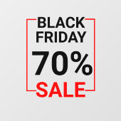 Moderne winkelruit Black Friday Sale raamfolie Raamsticker (Vel)