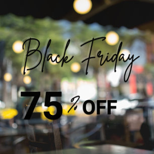 Moderne Winkelruit Black Friday Sale Ruitstickers Raamsticker