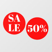 Moderne winkelruit Sale-vensterfolie Raamsticker (Vel)
