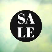 Moderne winkelruit Sale vensterfolie Raamsticker (Vel 3)