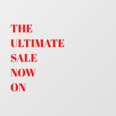 Moderne winkelruit Sale vensterfolie Raamsticker (Vel)