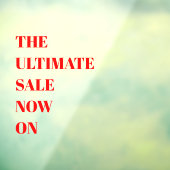 Moderne winkelruit Sale vensterfolie Raamsticker (Vel 3)