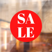 Moderne winkelruit uitverkoop raamfolie raamsticker (Vel 2)
