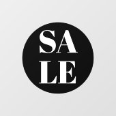Moderne winkelruit uitverkoop raamfolie raamsticker (Vel)