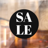 Moderne winkelruit uitverkoop raamfolie raamsticker (Vel 2)