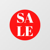 Moderne winkelruit uitverkoop raamsticker (Vel)