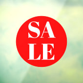 Moderne winkelruit uitverkoop raamsticker (Vel 3)