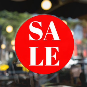 Moderne winkelruit uitverkoop raamsticker