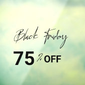 Moderne winkelruit Zwart Vrijdag aanbieding raamfo Raamsticker (Vel 3)