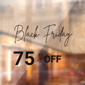 Moderne winkelruit Zwart Vrijdag aanbieding raamfo Raamsticker (Vel 2)