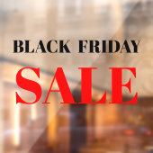 Moderne Winkelruit Zwart Vrijdag Uitverkoop Ruitst Raamsticker (Vel 2)