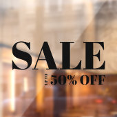 Moderne winkelvenster Uitverkoop Raamsticker (Vel 2)