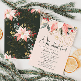 Moderne Winter Bloemen Kerstmis Oh Wat een leuk fe Kaart