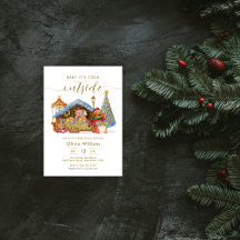 Moderne Winter Boeremarkt Teddybeer Babyshower
