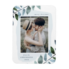 Moderne Winter Foliage vakantie foto Magneet