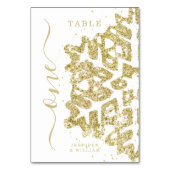 Moderne Winter Kerstvakantie bruiloft goud Kaart (Achterkant)