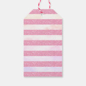 Moderne Winter ONEderland Roze Meisje 1e Verjaarda Cadeaulabel (Achterkant)