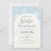 Moderne Winter Onze kleine sneeuwvlok 1e verjaarda Kaart (Voorkant)