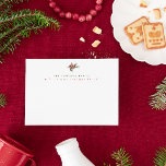 Moderne Winter Pine Branch & Berries Familie Adres Notitiekaartje<br><div class="desc">Moderne Gepersonaliseerde Winter en Vakantie Familie Adresbriefkaarten met een waterverf dennenboomtak met dennenappels en rode bessen. Personaliseer met jouw naam en adres in groen en rood.</div>