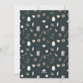 Moderne Winter Rustieke Dennenboom Flat Feestdagenkaart (Achterkant)