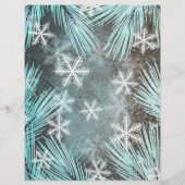 Moderne Winter Sneeuw vakantie verkoop promotie fl Flyer (Achterkant)