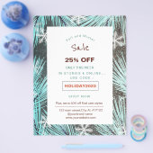 Moderne Winter Sneeuw vakantie verkoop promotie fl Flyer (Enkel)