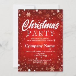 Moderne winter sneeuwvlok rood wit kerstfeest kaart