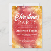 Moderne winter sneeuwvlok Vrolijk kerstfeest Kaart (Achterkant)