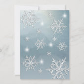 Moderne winter wonderland prinses jurk zoet 16 kaart (Achterkant)