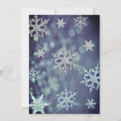 Moderne Winter wonderland sneeuwvlokken zoet 16 Kaart (Achterkant)