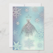 Moderne Winter wonderland sneeuwvlokken zoet 16 Kaart (Achterkant)