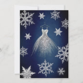 Moderne Winter wonderland sneeuwvlokken zoet 16 Kaart (Achterkant)