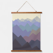 Moderne winterbergen hangend wandkleed (Voorkant)