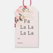 Moderne winterbloemen van en naar La La La La Cadeaulabel (Voorkant)