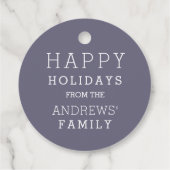 Moderne winterbomen met winterslaap bedankjes labels (Achterkant)