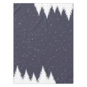 Moderne winterbomen met winterslaap tafelkleed (Voorkant)