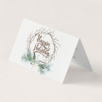 Moderne winterbos gedroogde takken dennen feestdag