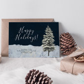 Moderne winterfeestdag aankondiging