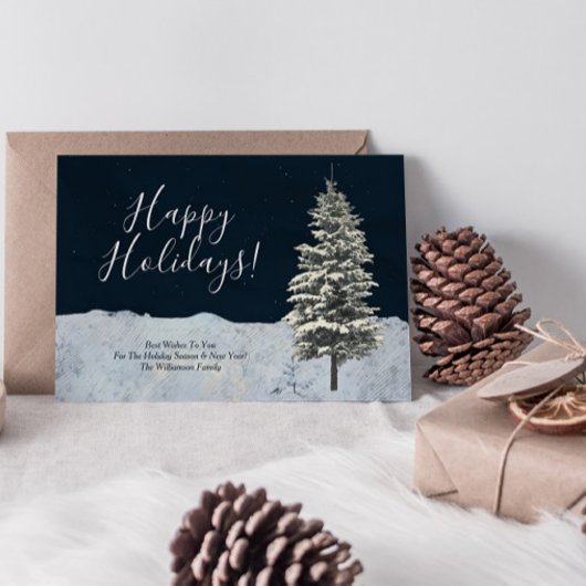 Moderne winterfeestdag aankondiging