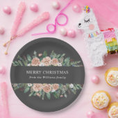 moderne winterfeestelijke kerst papieren bordje (Feest)