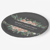 moderne winterfeestelijke kerst papieren bordje (Gekanteld)